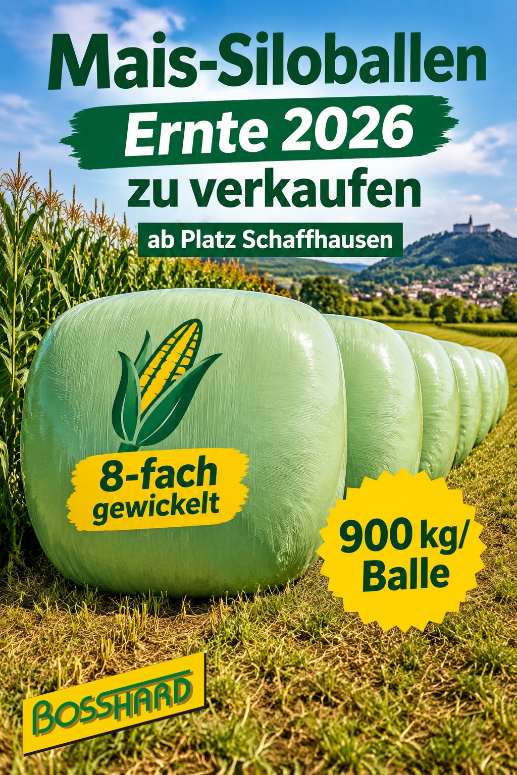 Mais-Siloballen Ernte 2026